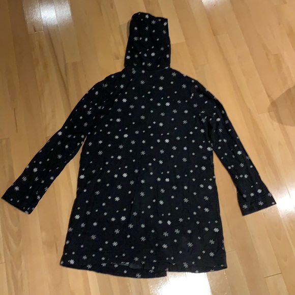 🧸2/$40 Ladies Faded Glory Snowflake hooded housecoat - size Small - Picture 8 of 12